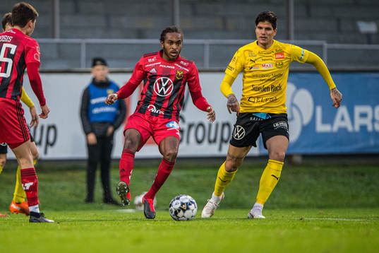 Östersunds Francis Jno-Baptiste  och Mjällbys David