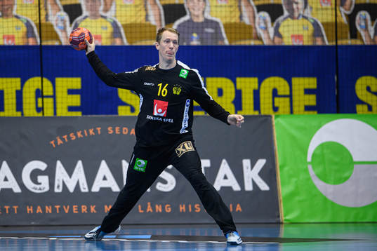 Goalkeeper Mikael Aggefors of Sweden