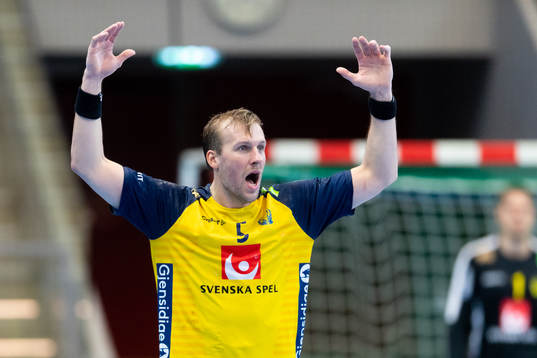 Max Darj of Sweden reacts