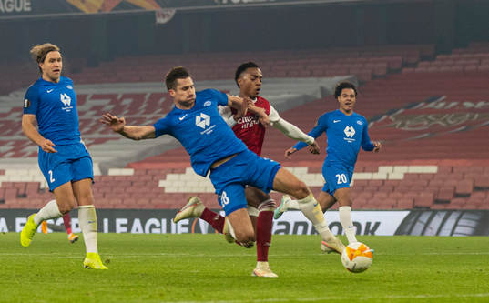 LONDON, ENGLAND - Thursday, November 5, 2020: Molde's
