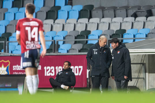 Örgrytes tränare Sören Börjesson och tränare Miguel