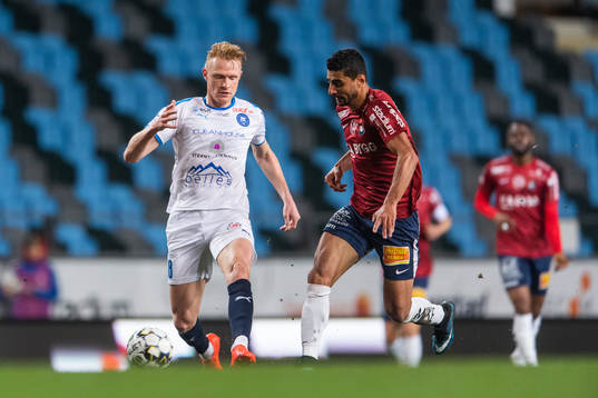 Akropolis Nicklas Maripuu och Örgrytes Ailton Jose Almeida