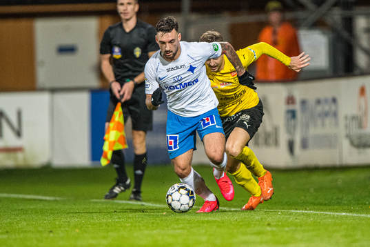 IFK Norrköpings Sead Haksabanovic  och Mjällbys Joel