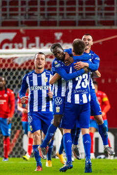 IFK Göteborg Emil Holm jublar med lagkamrater