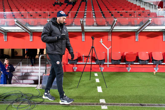 Helsingborgs Andreas Granqvist innan fotbollsmatchen i