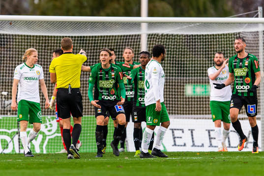 Varbergs spelare reagerar