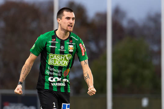 Varbergs Jon Birkfeldt jublar