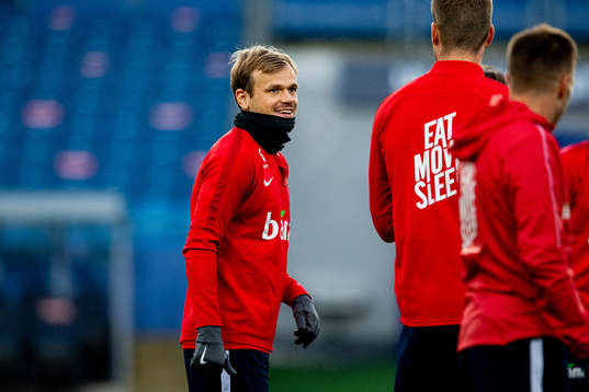 Iver Fossum of the Norwegian national football team