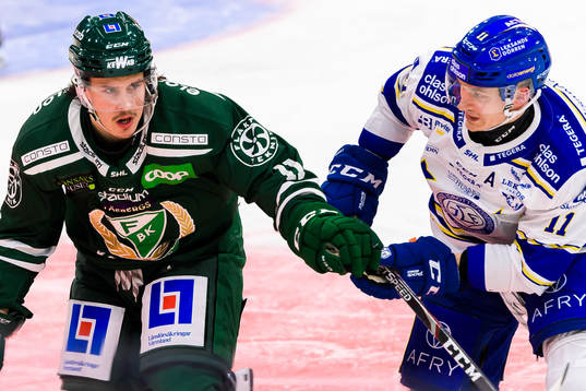 Färjestads Joakim Nygård och Leksands Martin Karlsson