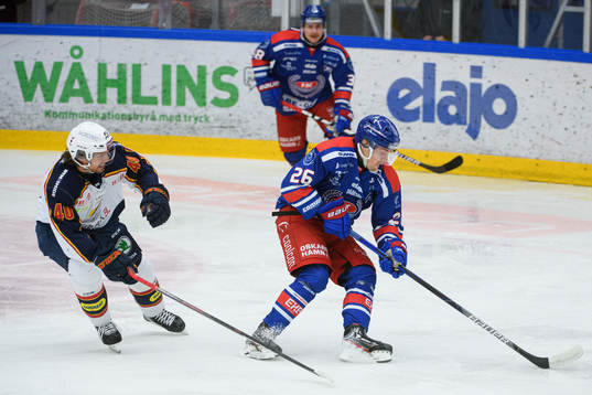 Djurgårdens Jacob Josefson och Oskarshamns Filip Karlsson