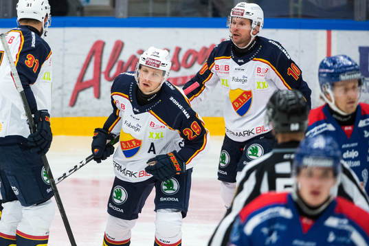 Djurgårdens Sebastian Strandberg jublar