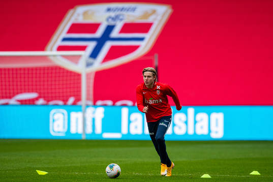 Jens Petter Hauge of the Norwegian national football team