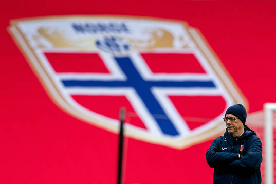 Lars Lagerbäck, head coach of the Norwegian national