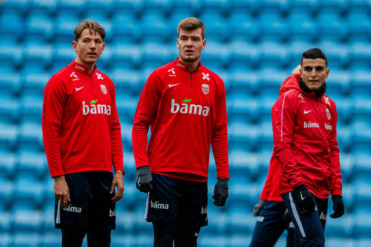 Sander Berge, Alexander Sørloth and Mohamed «Moi»