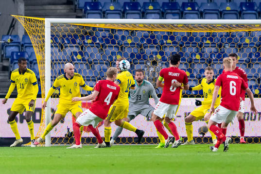 Alexander Isak, Marcus Danielson, goalkeeper Kristoffer