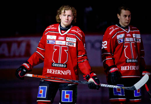 Örebros Robin Salo utan hjälm