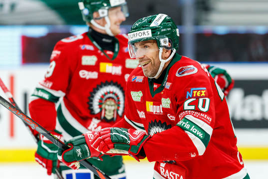 Frölundas Joel Lundqvist jublar