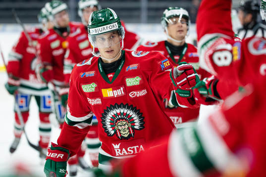 Frölundas Robin Alvarez jublar