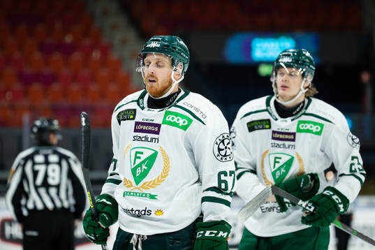 Färjestads Pontus Widerström och Albin Eriksson