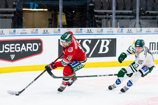 Frölundas Jens Olsson och Färjestads Daniel Viksten