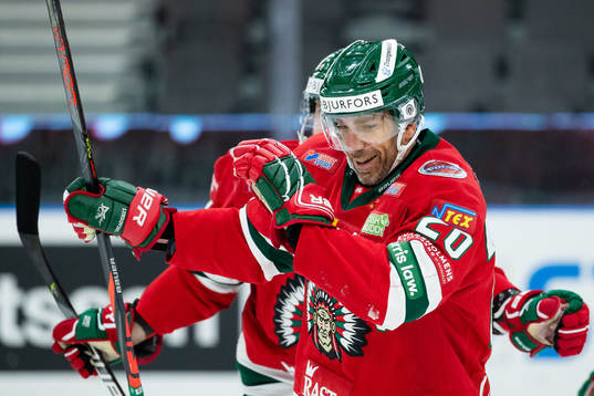 Frölundas Joel Lundqvist jublar