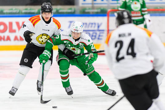 Brynäs Daniel Mannberg och Rögles Samuel Jonsson
