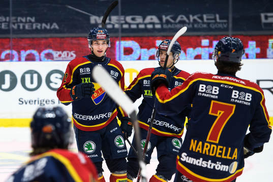 Djurgårdens William Eklund jublar