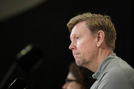 Assistant coach Peter Wettergren of the Swedish national