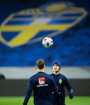 Kristoffer Olsson of the Swedish national football team
