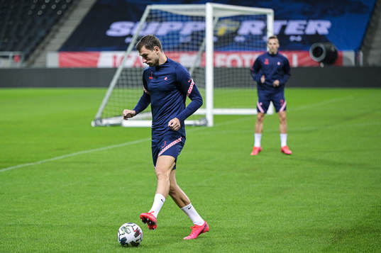 Borna Barisic of the Croatian national football team