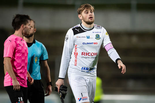 Lunds målvakt Marcus Norman deppar