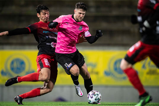 Lunds Oliver Stojanovic Fredin och Trollhättans Albinot