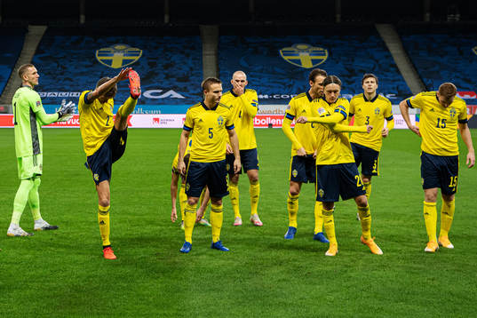 Goalkeeper Robin Olsen, Pierre Bengtsson, Marcus Danielson,