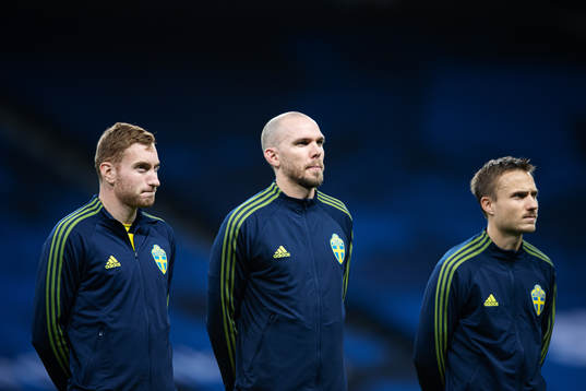 Dejan Kulusevski, Marcus Danielson and Pierre Bengtsson of