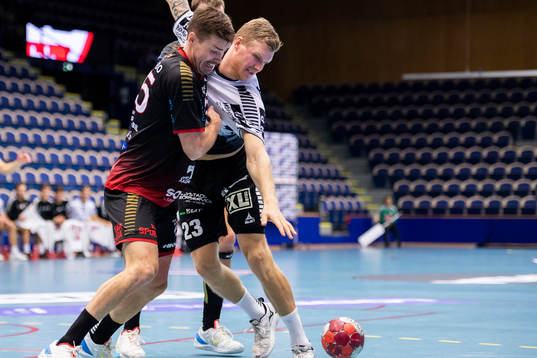 HK Malmös Anton Blickhammar och IFK Ystads Jesper