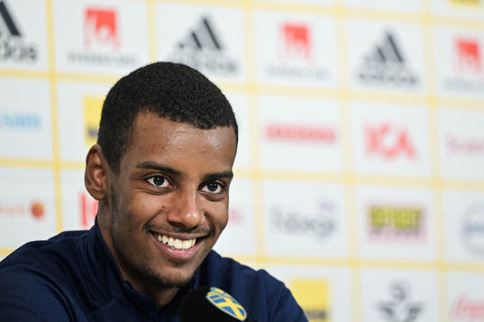 Alexander Isak of the Swedish national football team