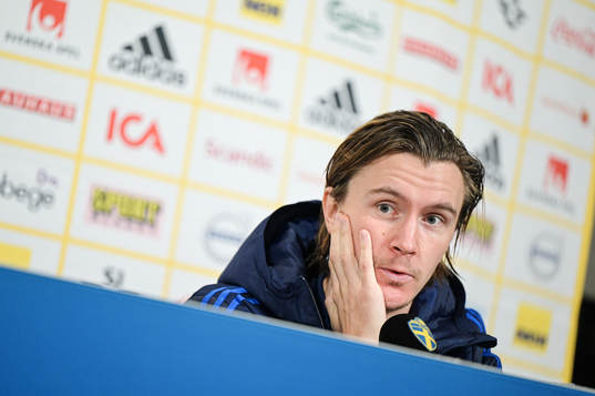 Kristoffer Olsson of the Swedish national football team
