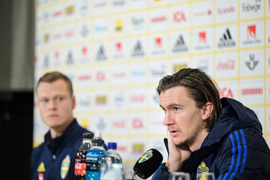 Kristoffer Olsson of the Swedish national football team