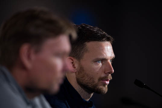 Peter Wettergren, assistant coach and Marcus Berg of the