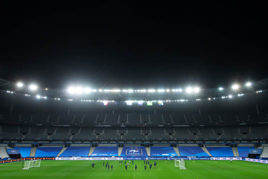 General view of the Swedish national football team’s