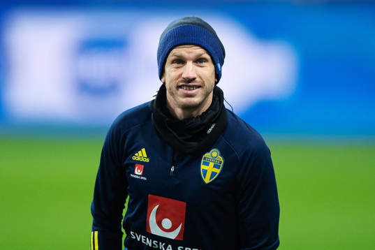 Gustav Svensson of the Swedish national football team