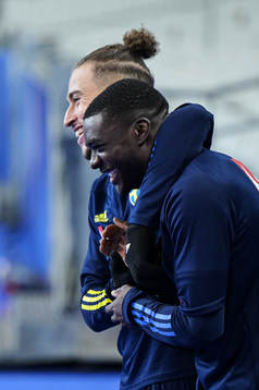 Jordan Larsson and Ken Sema of the Swedish national