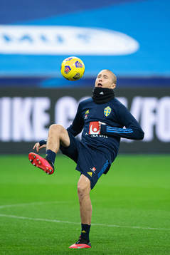 Sebastian Holmén of the Swedish national football team