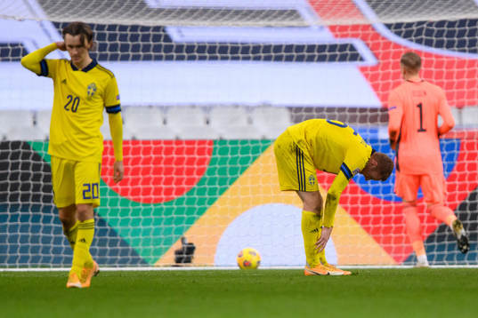 Kristoffer Olsson , Dejan Kulusevski and goalkeeper Robin