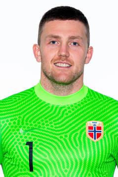 Goalkeeper Anders Kristiansen of the Norwegian national