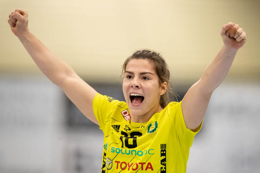 Sävehofs Laura Cecilie Jensen jublar