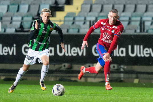 GAIS Fredrik Martinsson och Östers Petar Petrovic