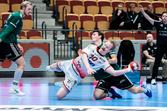 HK Malmös Magnus Persson och Helsingborgs Christoffer