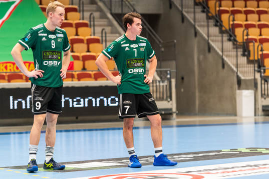 Helsingborgs Linus Nilsson och Christoffer Grindheim deppar