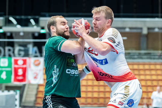 HK Malmös Anton Blickhammar och Helsingborgs Emil Andersson